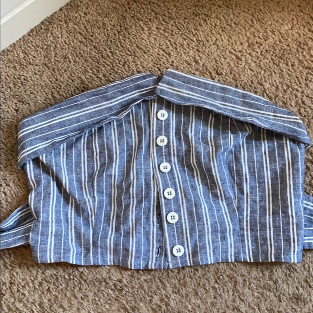 Striped cropped top